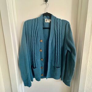 Blue cardigan